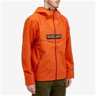 Napapijri Men's Rainforest Zip Through Jacket in Burnt Orange