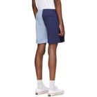 Noah NYC Blue Colorblocked Jersey Shorts