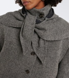Magda Butrym Herringbone wool and cashmere-blend blazer