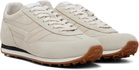 TOM FORD Off-White Suede Mick Sneakers