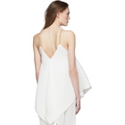 Loewe White Pleated Tank Top