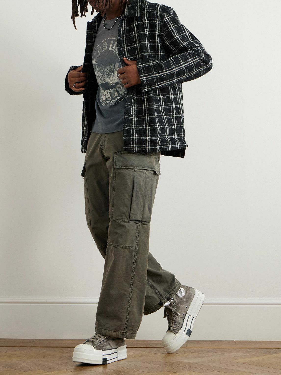 Gallery Dept. - Grailed Distressed Glittered Printed Cotton
