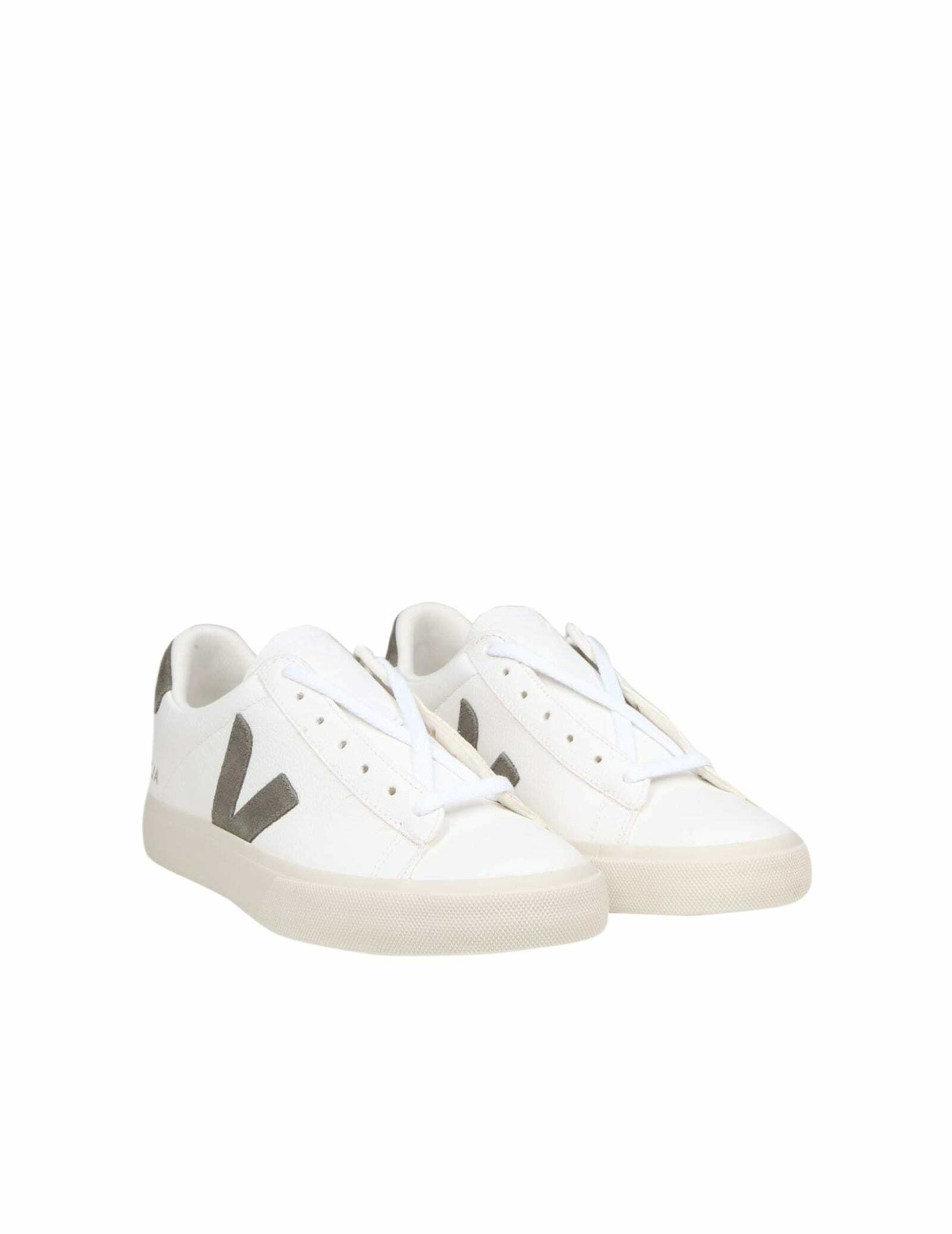 Veja Campo Chromefree In White/khaki Leather