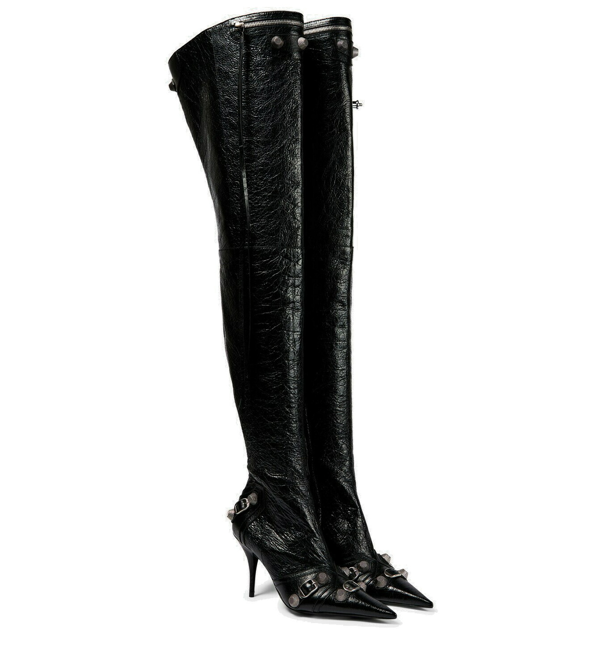 Balenciaga Cagole leather over-the-knee boots Balenciaga