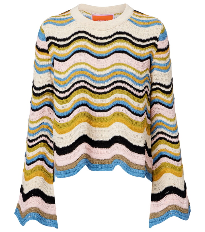 Photo: La DoubleJ Chevron crochet cotton sweater