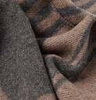 Brunello Cucinelli - Striped Cashmere Scarf - Gray