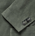 Boglioli - Grey-Green Slim-Fit Stretch-Cotton Corduroy Blazer - Men - Gray green