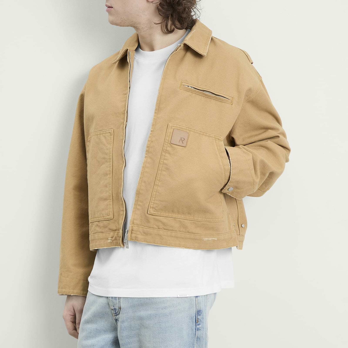 Represent Men's Workwear Jacket in Washed Tan