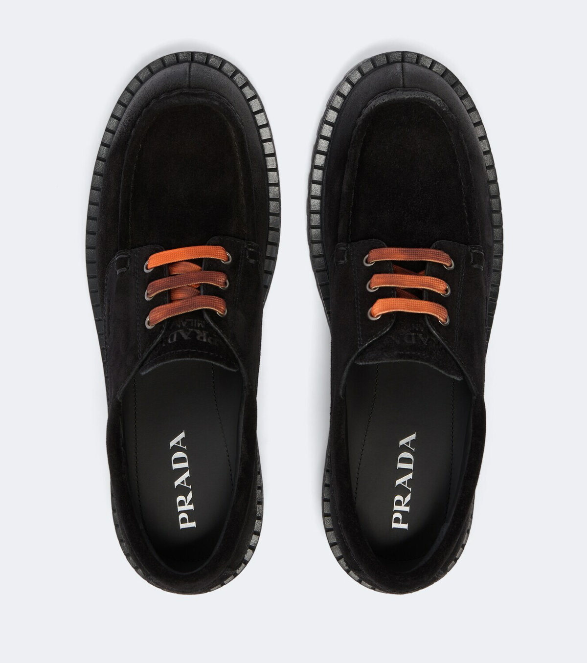 Prada Suede boat shoes