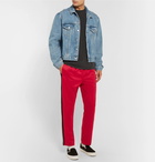 Stüssy - Striped Satin-Jersey Sweatpants - Red