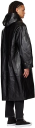 Acne Studios Black Lesly Leather Jacket