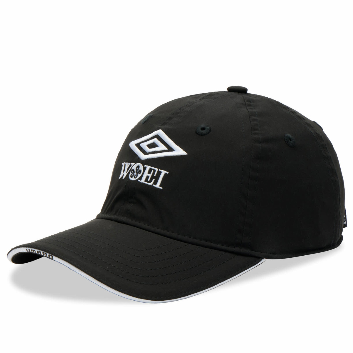 Umbro Men's x WOEI Script Cap in Black 