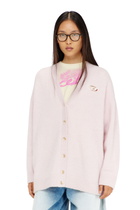 Diesel Cardigan in wool and alpaca blend - Knitwear Womens in Pink