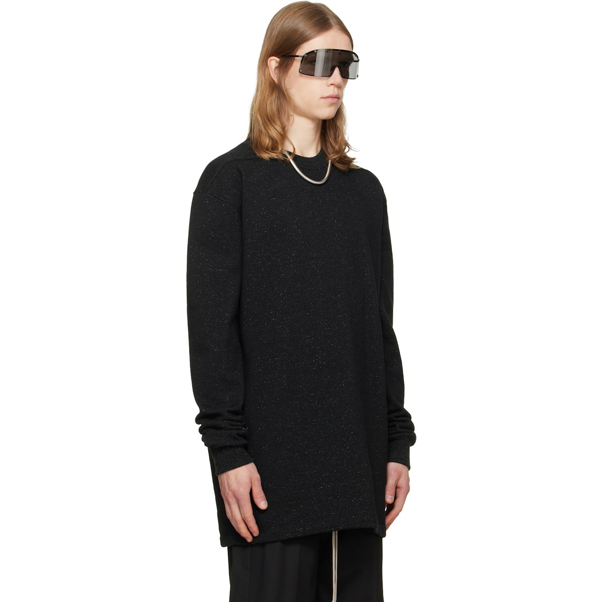 Rick Owens Black Tower Jumbo LS Sweatshirt