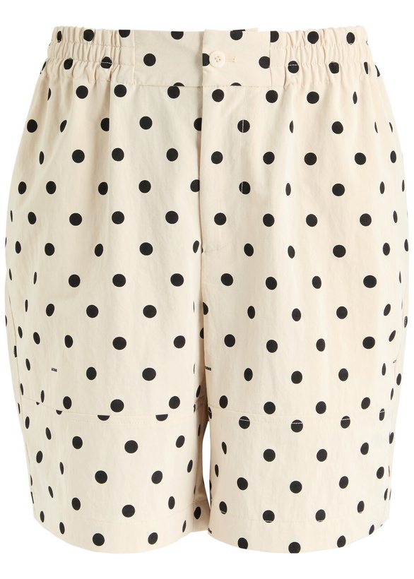 Photo: Jacquemus Le Short Aloe Polka dot Shorts Black And White