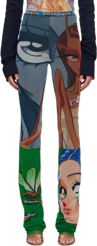 Photo: Ottolinger Blue & Green Mesh Lounge Pants