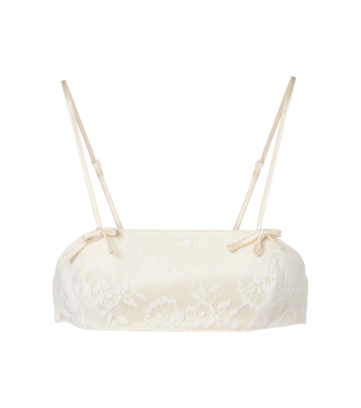Photo: Aya Muse Eteri bow-detail lace bra top