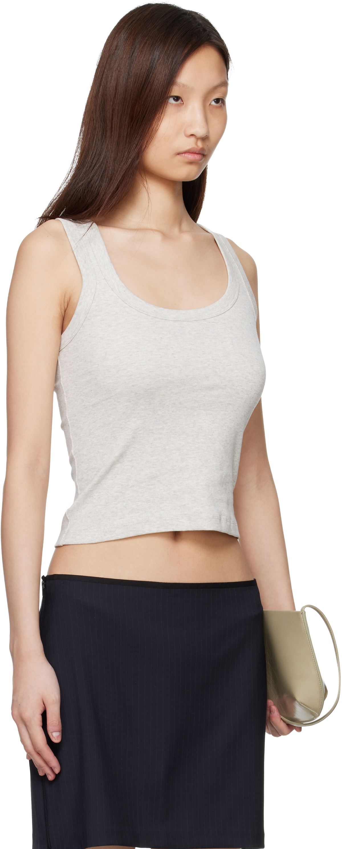 FLORE FLORE Gray Hillie Tank Top