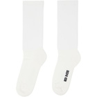 Rick Owens White Tower Mid Calf Socks