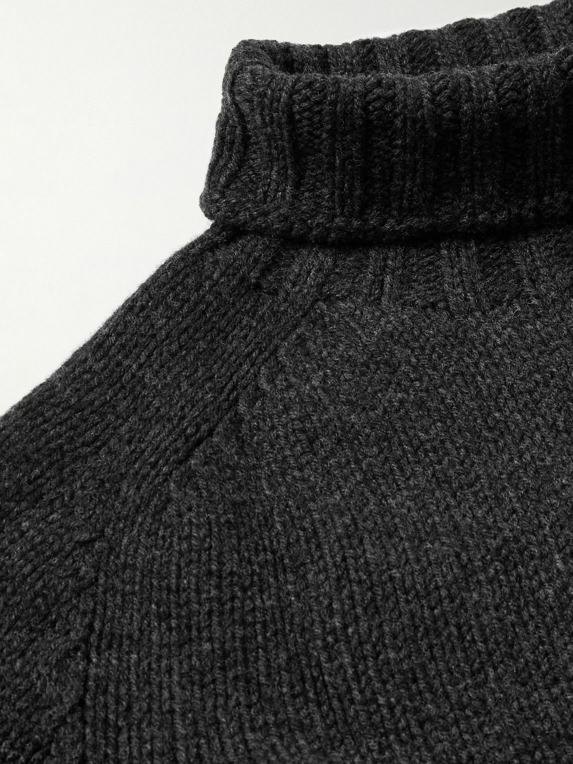 Drake's - Submariner Wool Rollneck Sweater - Gray Drake's