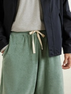 Jil Sander - Straight-Leg Cotton-Terry Drawstring Shorts - Green
