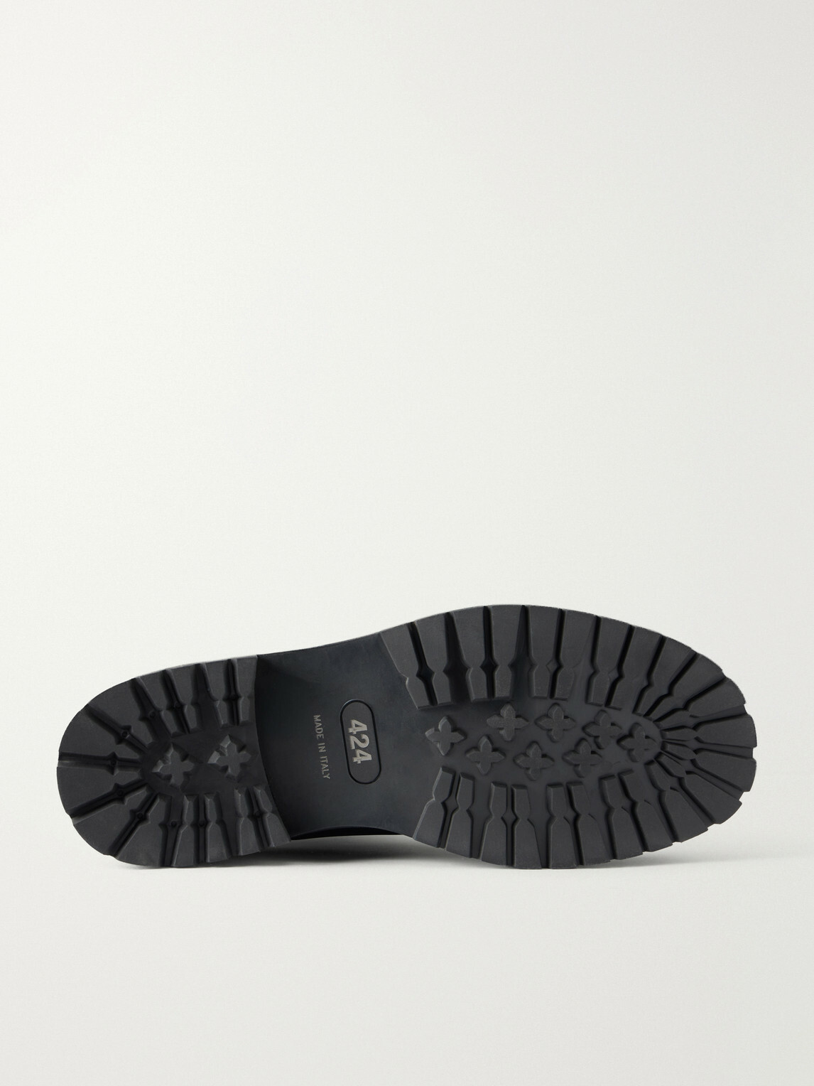 424 - Marathons Leather and Jersey Boots - Black