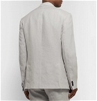 Club Monaco - Grant Light-Grey Slim-Fit Linen Suit Jacket - Light gray