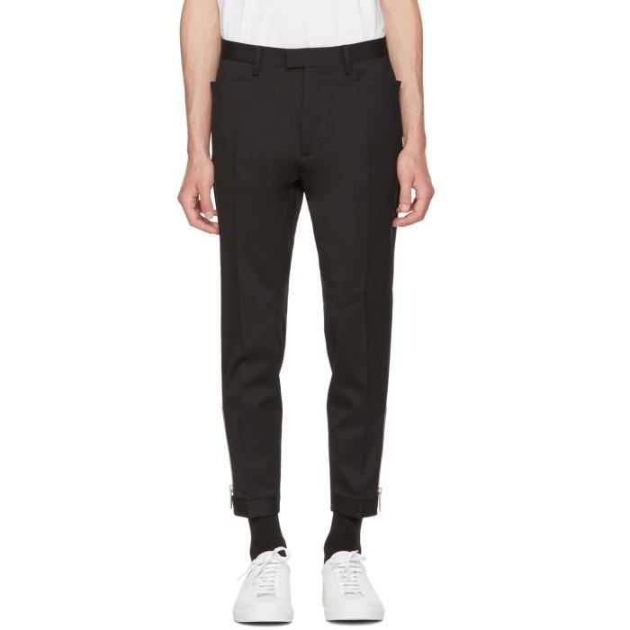Photo: Dsquared2 Black Chic Zip Trousers