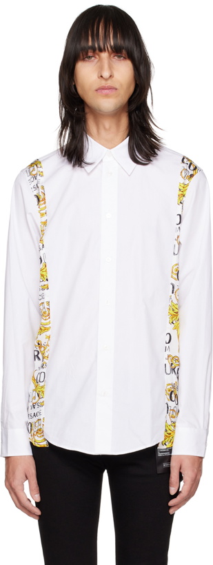 Photo: Versace Jeans Couture White Paneled Shirt