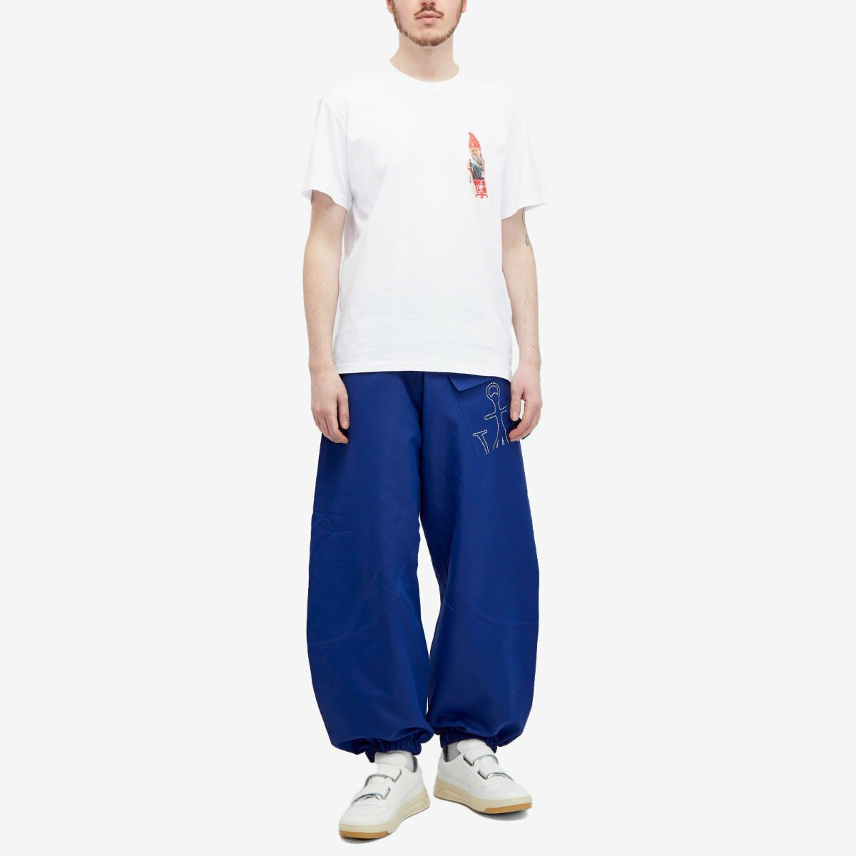 Tシャツ・カットソー JW Anderson JT0214 PG0980 GNOME CHEST T-shirt JW Anderson Men's Gnome Chest T-Shirt in White JW Anderson