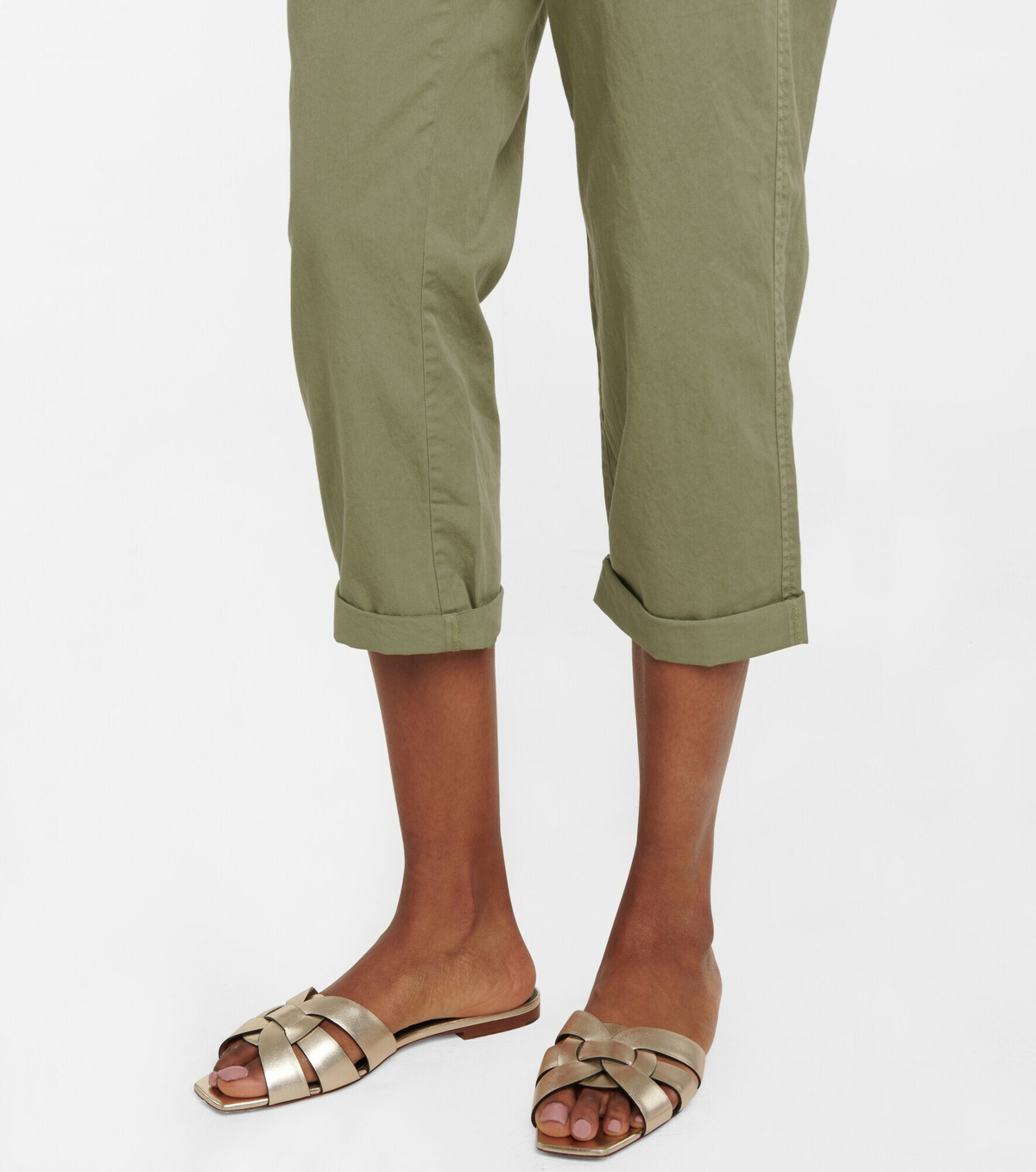 White Dynasty Multi Pocket Cotton Twill Cargo Pants