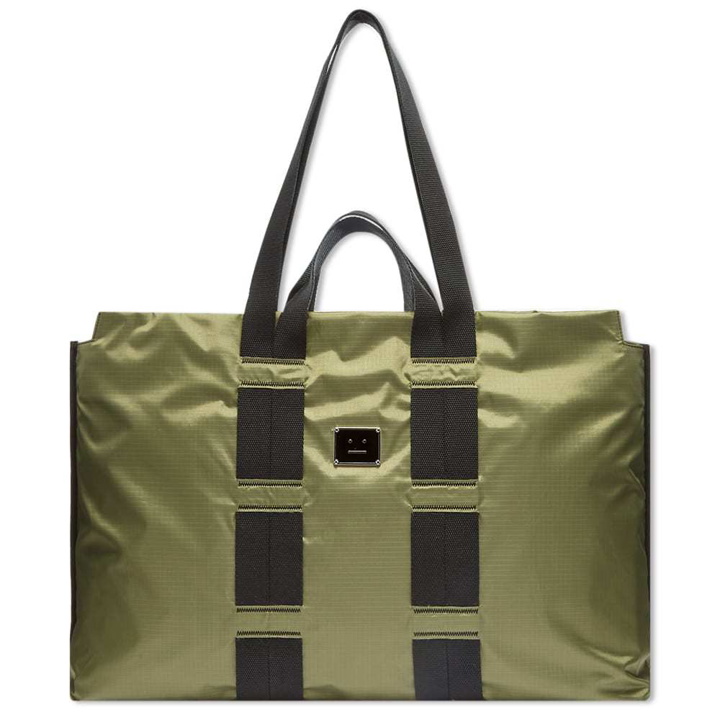 Photo: Acne Studios Arvid Plaque Face Tote Bag