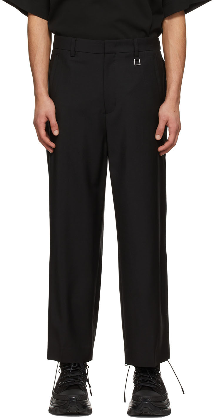 Wooyoungmi Black Wool Trousers Wooyoungmi