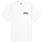 Dickies Men's Aitkin Chest Logo T-Shirt in White/Fired Brick