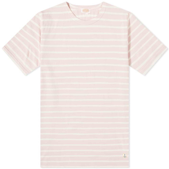 Photo: Armor-Lux 73842 Mariniere Tee Pink & Natural