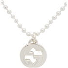 Gucci Silver Interlocking G Necklace