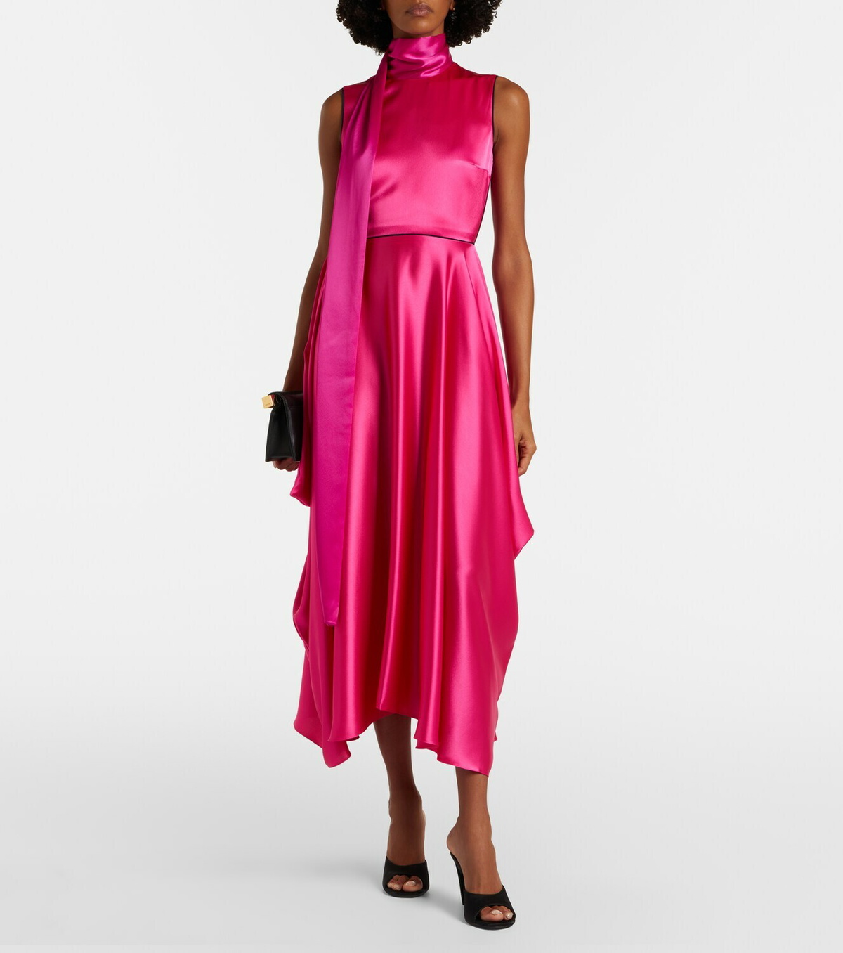 Roksanda Aela scarf-detail satin gown