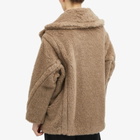Max Mara Women's Espero Short Teddy Coat in Sand