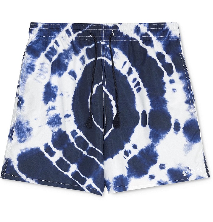 Photo: Loewe - Paula's Ibiza Mid-Length Tie-Dyed Swim Shorts - Blue
