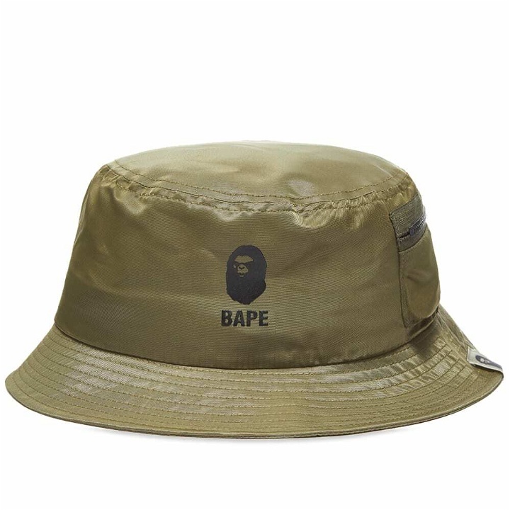 Photo: A Bathing Ape Men's Military Pocket Hat in Olive Drab