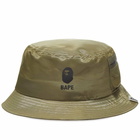 A Bathing Ape Men's Military Pocket Hat in Olive Drab