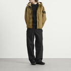 Stone Island Men's Double Coated Cotton Ripstop Short Parka Jacket in Military Green