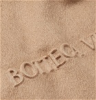 Bottega Veneta - Logo-Stamped Fringed Cashmere Scarf - Neutrals