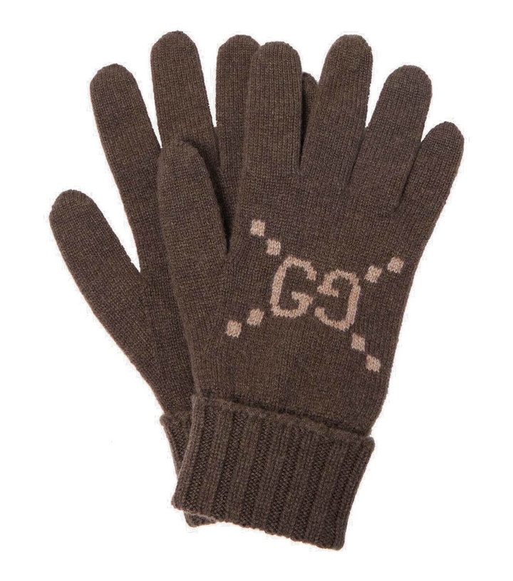 Photo: Gucci GG cashmere jacquard gloves