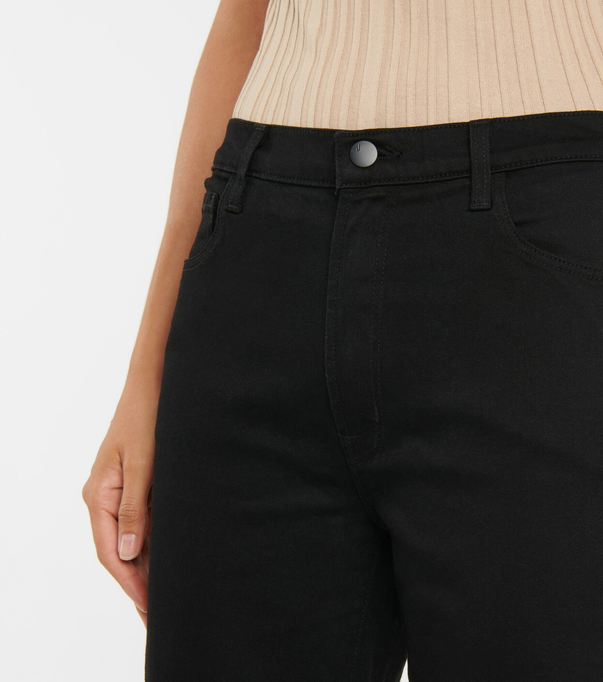 J Brand - Tegan high-rise straight jeans