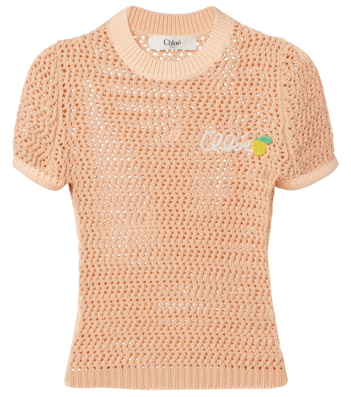 Photo: Chloé Crocheted cotton top