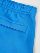 NIKE - Sportswear Club Logo-Print Cotton-Blend Jersey Shorts - Blue