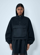 Cecilie Bahnsen High-Neck Fleece Pullover Sweatshirt