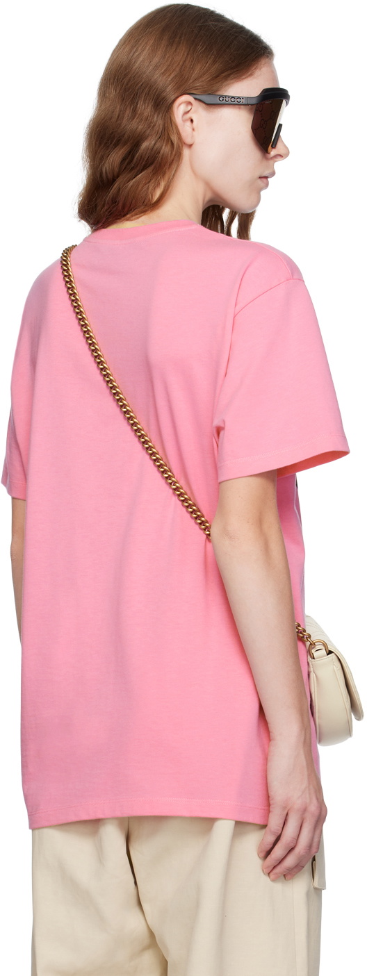 Gucci Pink Printed T-Shirt Gucci