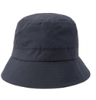 Bellerose - Logo-Embroidered Cotton-Blend Canvas Bucket Hat - Blue